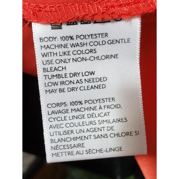 Cooperative Solid 100% Polyester Collared Long Sleeve Button Down Shirt XS - Picture 9 of 14